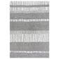 RIZZY Taylor Striped 5" x 7"6" Gray and Natural Area Rug, , large