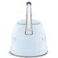 SMEG 2.3L 50"s Style Stovetop Whistling Kettle in Pastel Blue, , large