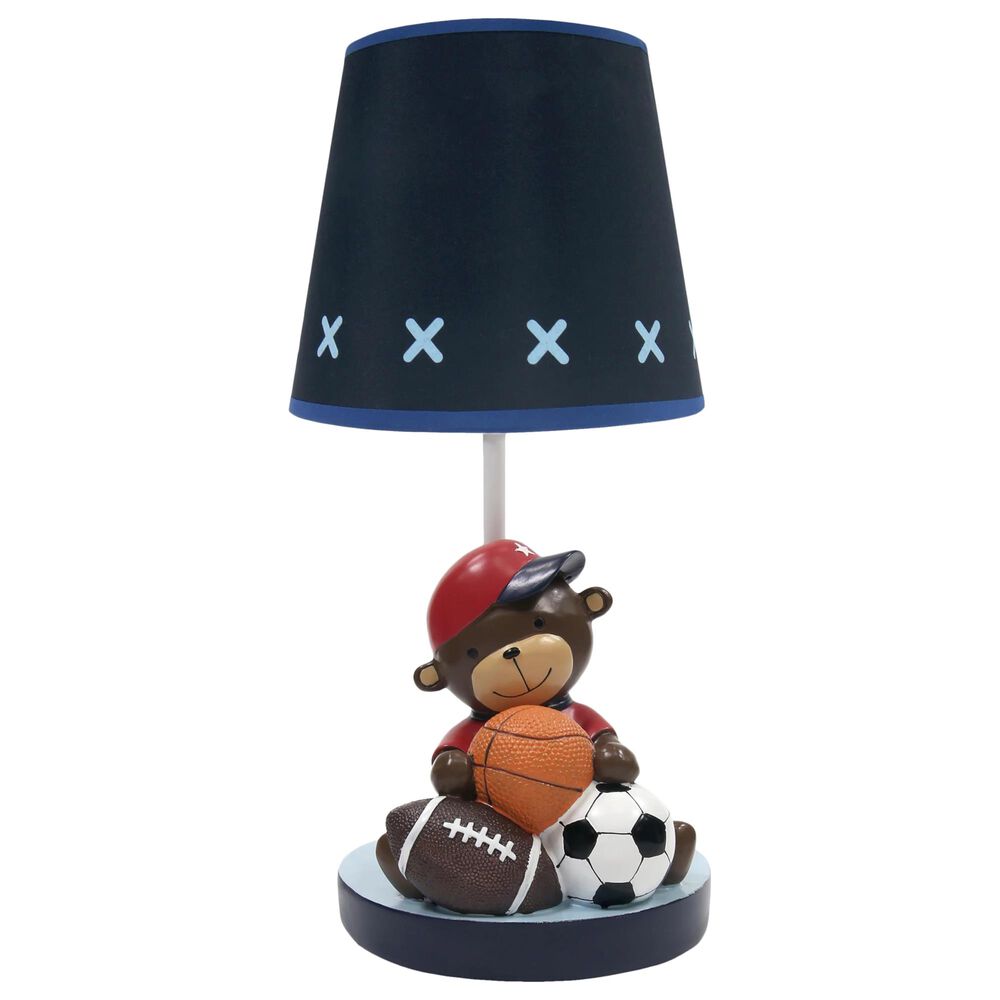 Lambs and Ivy Monkey Sports Lamp in Blue, Gray, Navy, Red and Orange, , large
