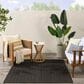 Nourison Horizon HOZ02 Black 10" x 14" Indoor/Outdoor Area Rug, , large
