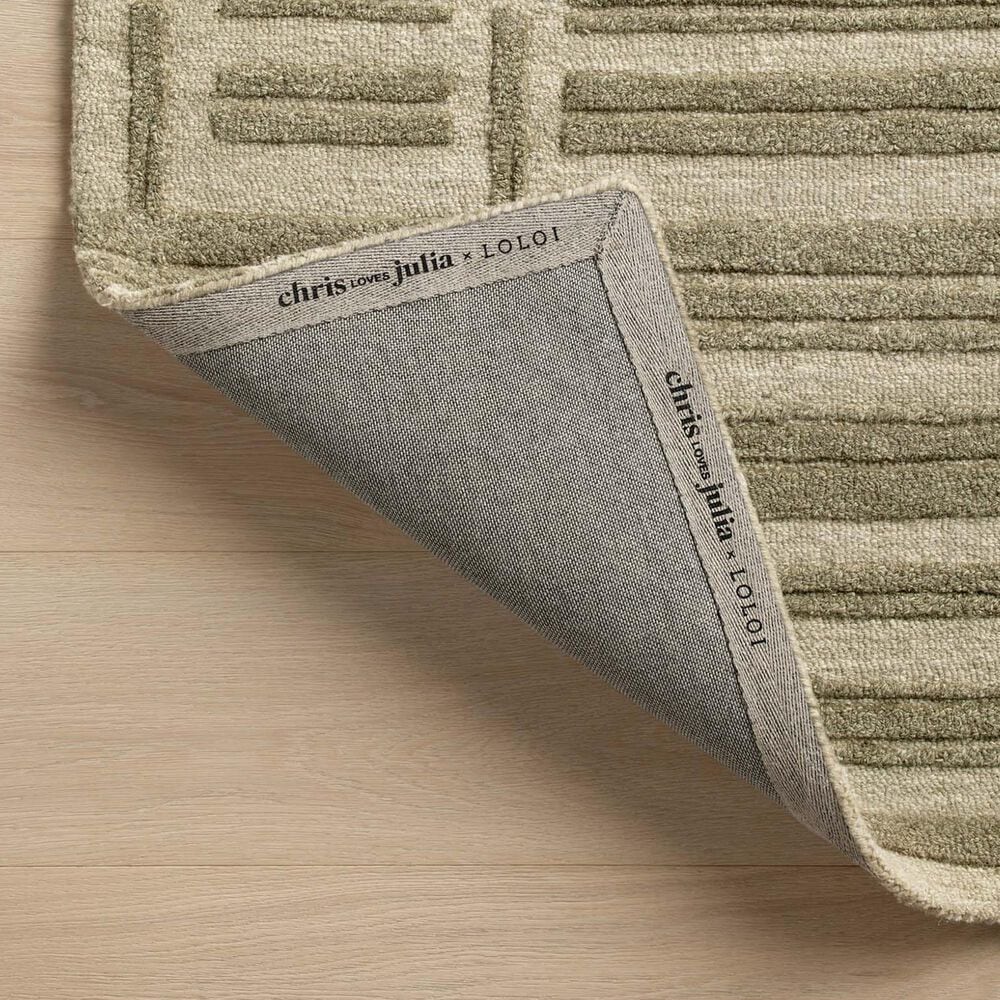 Chris Loves Julia x Loloi Bradley 3&#39;6&quot; x 5&#39;6&quot; Sage and Olive Area Rug, , large