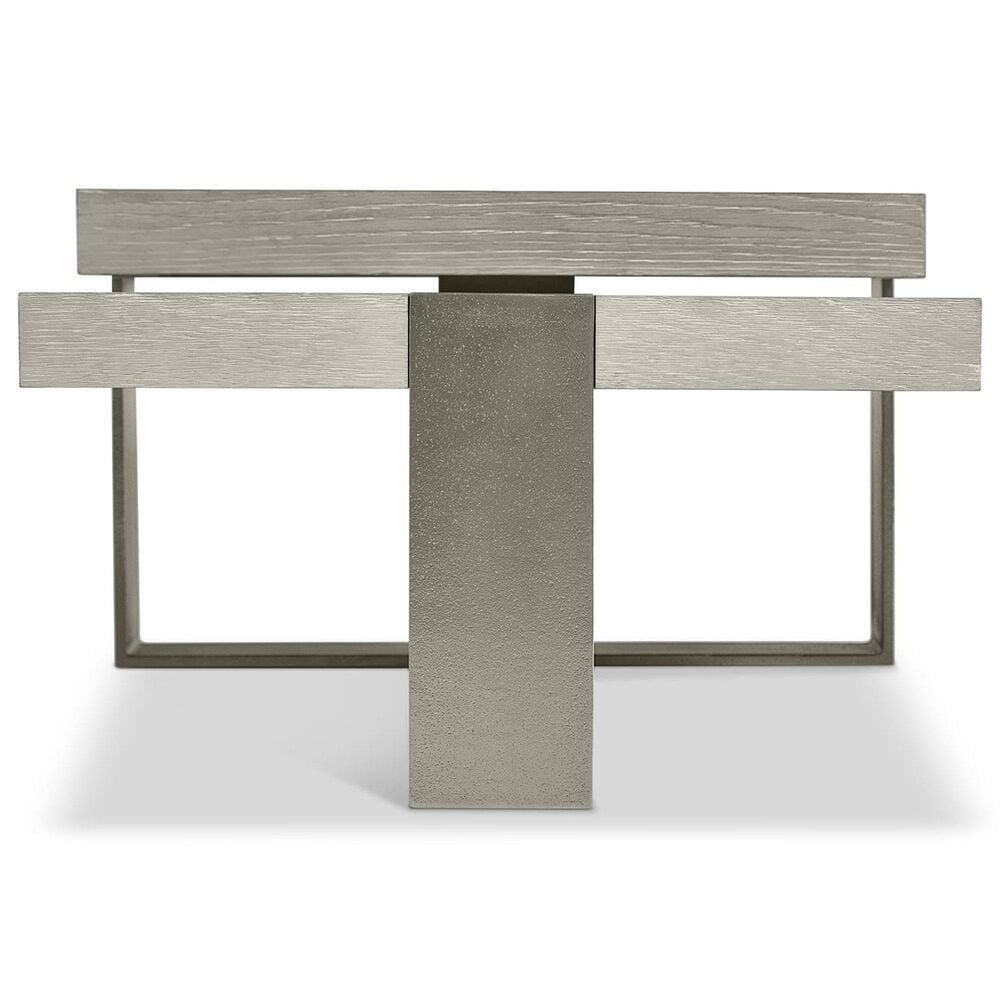 Bernhardt Tempo Cocktail Table in Larza and Satin Nickel, , large