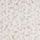 MS International Angora Tibi 1" Hexagon on 12" x 12" Marble Mosaic Sheet, , large