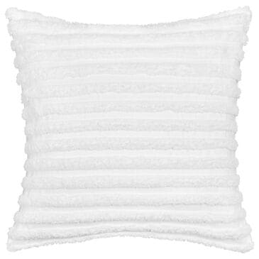 J. Queen Bold Darby 20" Square Throw Pillow in White, , large