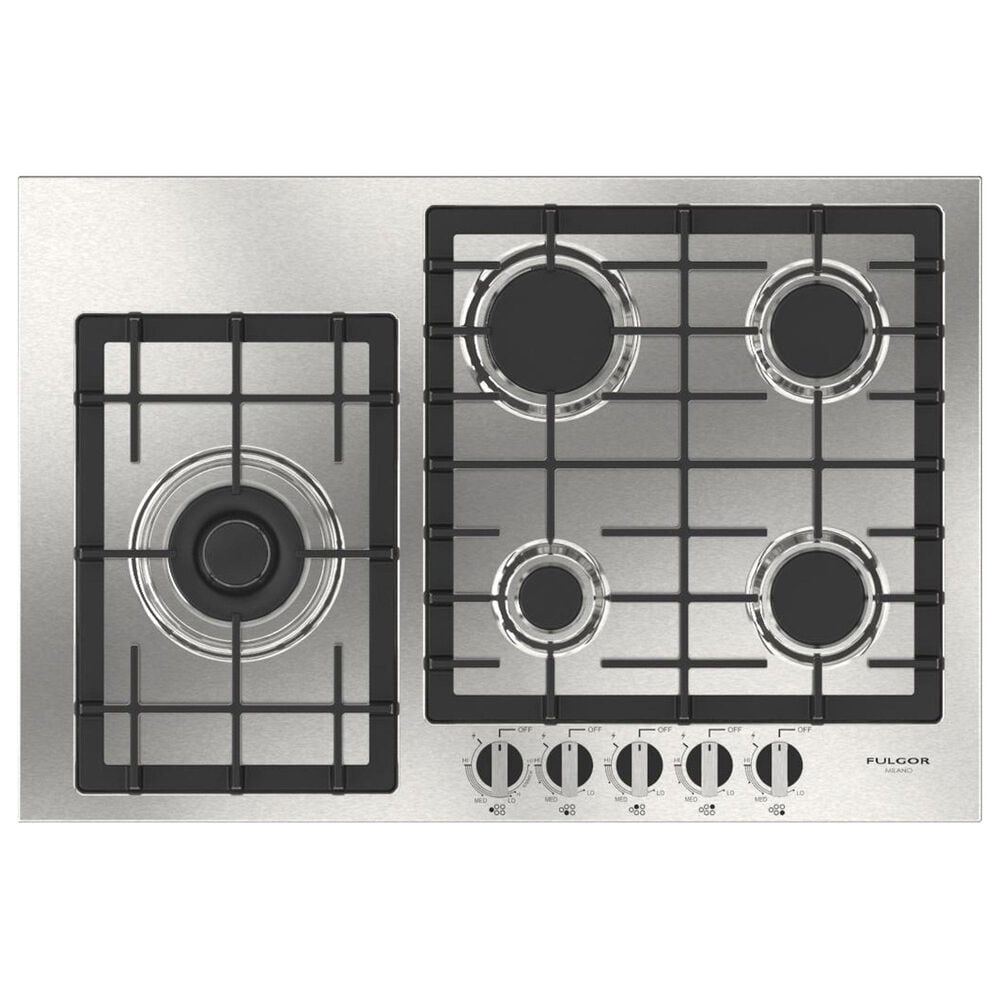Fulgor Milano 400 Series 30" Gas Cooktop with 5 European Sealed Burners in Stainless Steel, , large