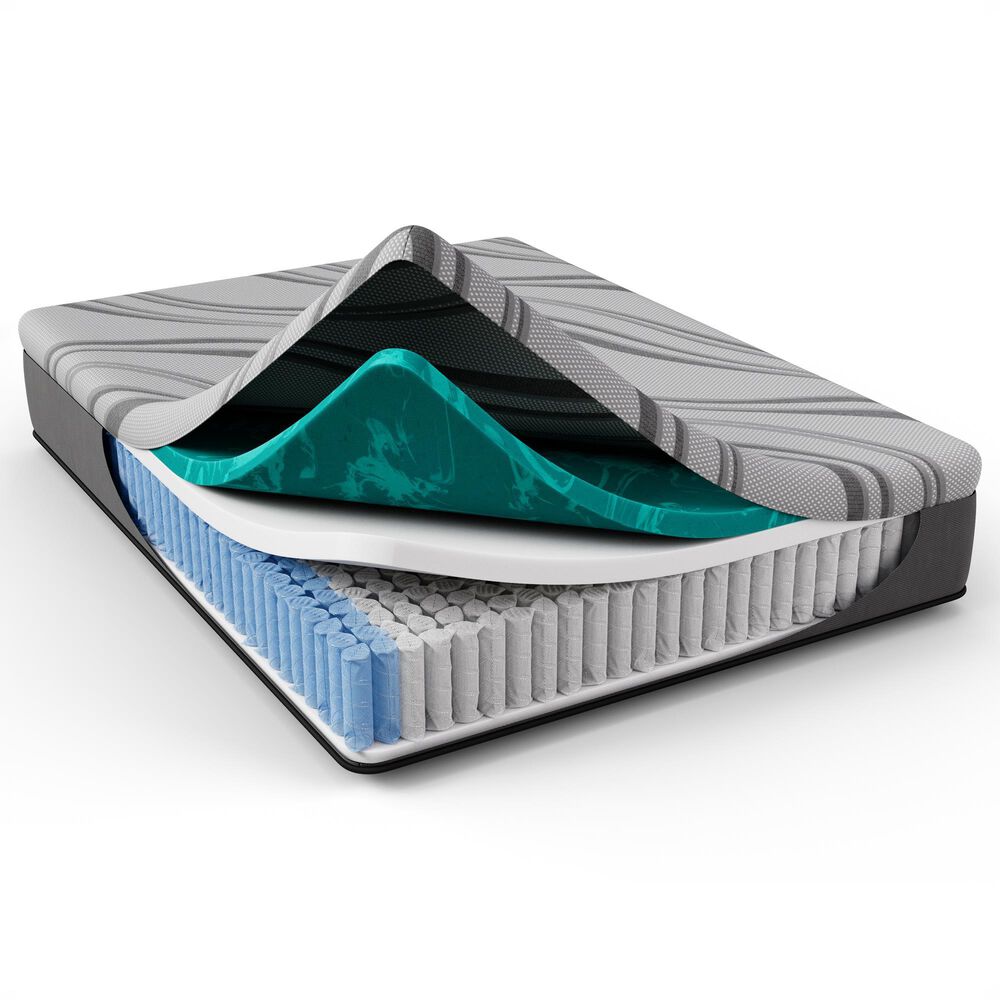 Hearth and Haven Diamond Pro Gel Hybrid Medium King Mattress, , large