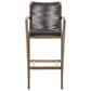 Armen Living Brielle Patio Counter Height Bar Stool in Charcoal, , large