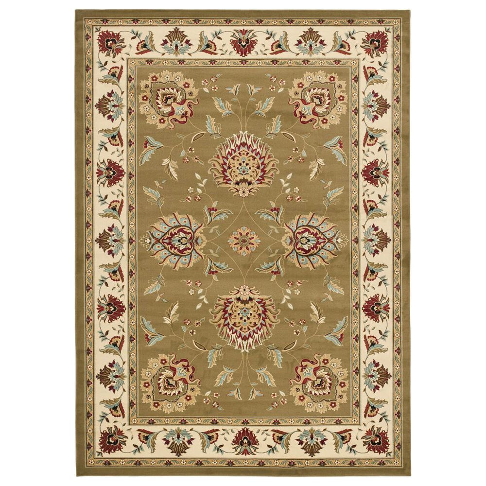Safavieh Lyndhurst LNH555 8"9" x 12" Green and Ivory Area Rug, , large