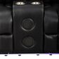 Titanic Furniture All Star Power Reclining Loveseat with Power Headrest in Black, , large