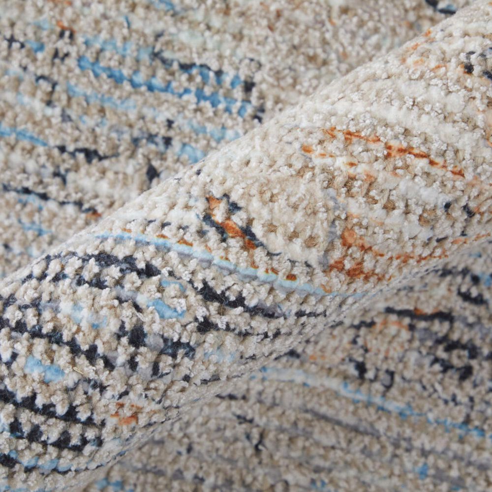 Feizy Caldwell 3&#39;6&quot; x 5&#39;6&quot; Ivory and Blue Area Rug, , large