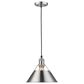 Golden Lighting Orwell 1-Light Medium Pendant in Pewter, , large