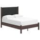 Ashley Pamytta Full Upholstered Panel Platform Bed in Rich Brown, , large