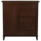Fleming Furniture Co. Brentwood 5-Piece Queen Panel Bedroom Set in Walnut, , large