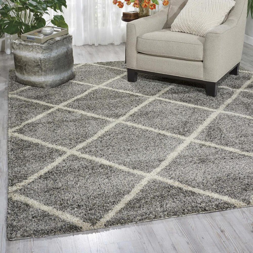 Nourison Brisbane BRI03 8&#39;2&quot; x 10&#39; Ash Area Rug, , large
