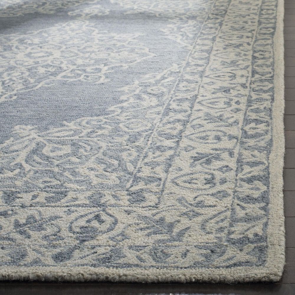 Safavieh Micro-Loop 2&#39;3&quot; x 7&#39; Blue and Light Blue Runner, , large