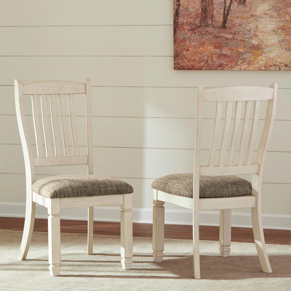 Signature Design by Ashley Bolanburg Side Chair in Antique White, , large