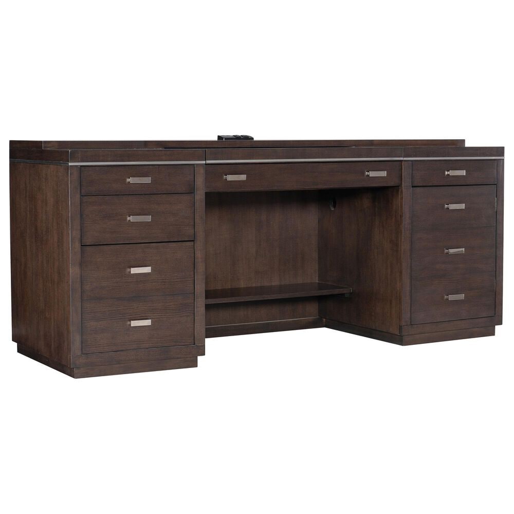 Hooker Furniture House Blend Credenza with Hutch in Dark Roast, , large