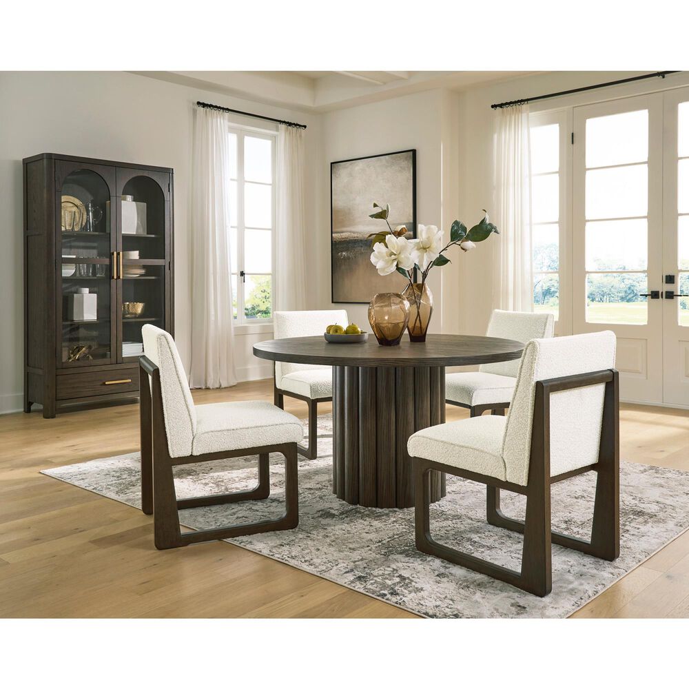 Ashley Radkin Display Cabinet in Burnished Brown, , large