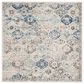 Safavieh Madison MAD611A 5" Square Ivory and Aqua Area Rug, , large