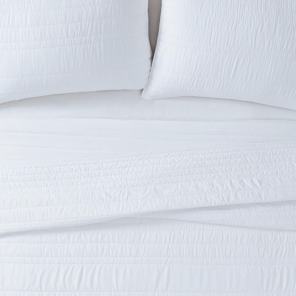 Pem America Truly Calm Antimicrobial 3-Piece Full/Queen Quilt Set in White, , large