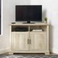 Walker Edison Columbus 44" Corner TV Stand in White Oak, , large