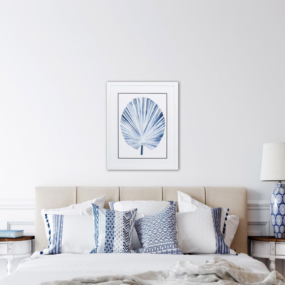 Propac &quot;Indigo Tropical Leaf IV&quot; Wall Art in Blue, , large