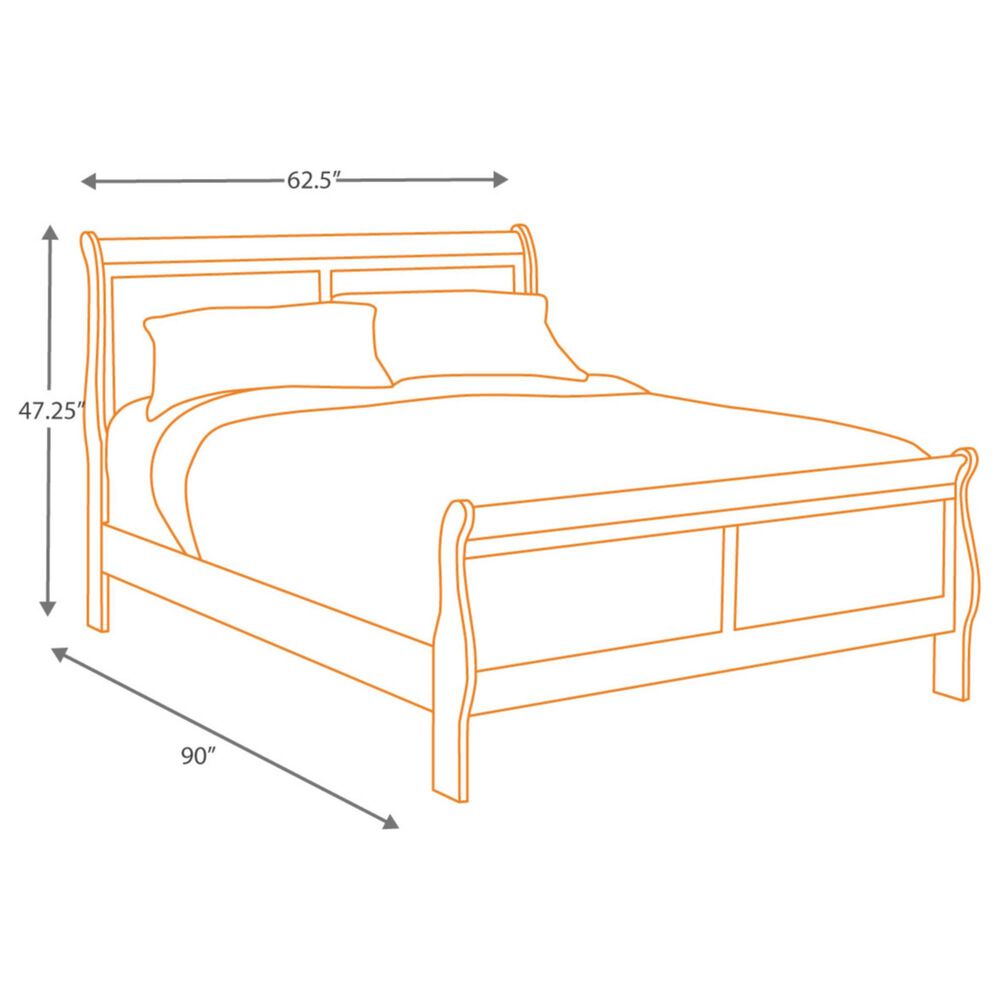 Ashley Alisdair Queen Sleigh Bed in Dark Brown, , large