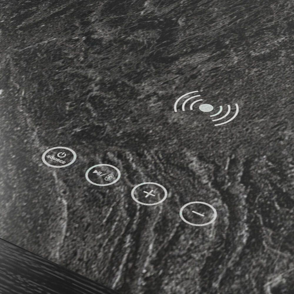 Mayberry Hill Halo Square Smart End Table in Black, , large