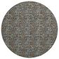 Dalyn Rug Company Soft Essentials Floral Graphite 8" Round Indoor/Outdoor Area Rug, , large