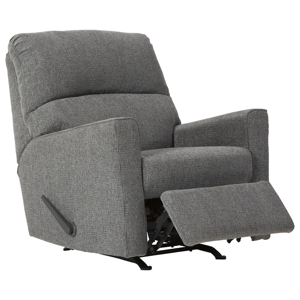 Signature Design by Ashley Dalhart Rocker Recliner in Charcoal, , large