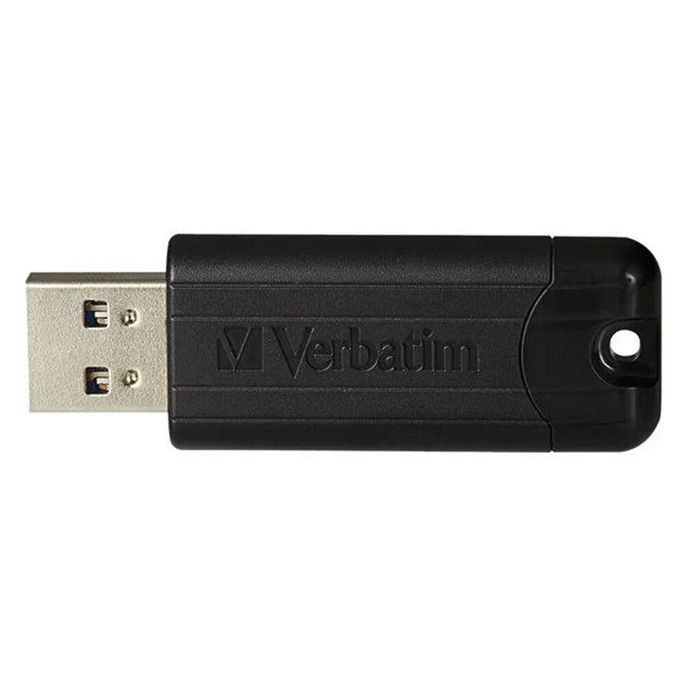 Verbatim 32GB Pinstripe USB 3.0 Flash Drive in Black, , large