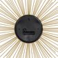 Maple and Jade 19" Metal Wall Clock in Gold, , large