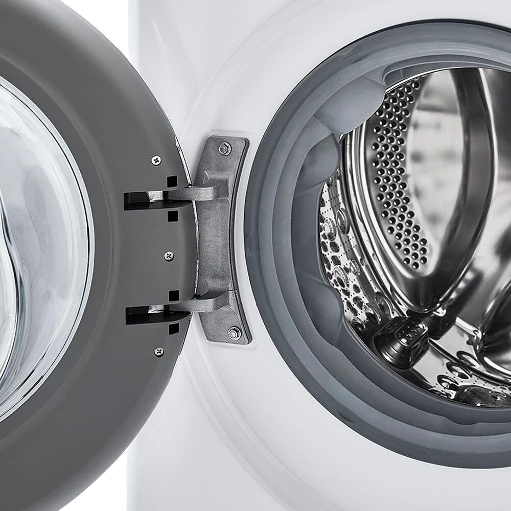 LG 2.4 Cu.Ft. Smart Wi-fi Enabled Compact Front Load All-In-One Washer and Dryer Combo in White, , large