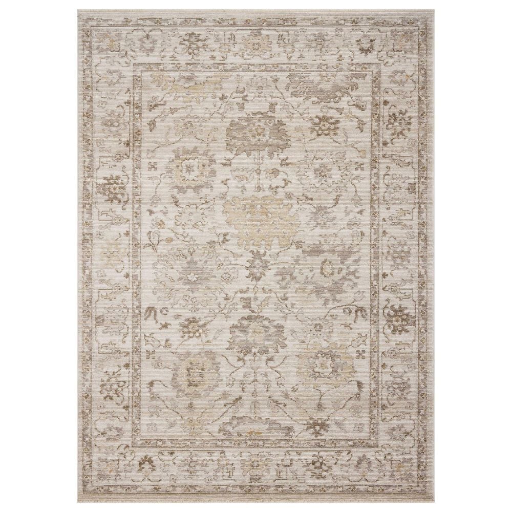 Loloi Pace Natural and Stone 5"3" Round Area Rug, , large