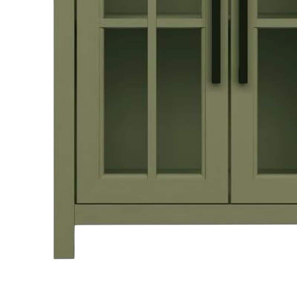 Legends Home Vineyard 97" Fireplace Console with Fireplace Insert in Sage and Fruitwood, , large