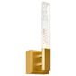 CWI Lighting Greta 5" Integrated LED Wall Light with Handcrafted Glass in Brass, , large
