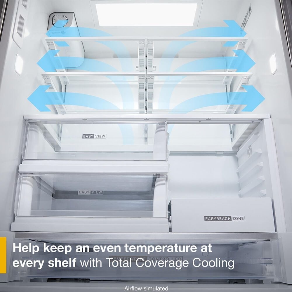 Whirlpool 23.4 Cu. Ft. Counter Depth 3-Door French Door Refrigerator in White, , large