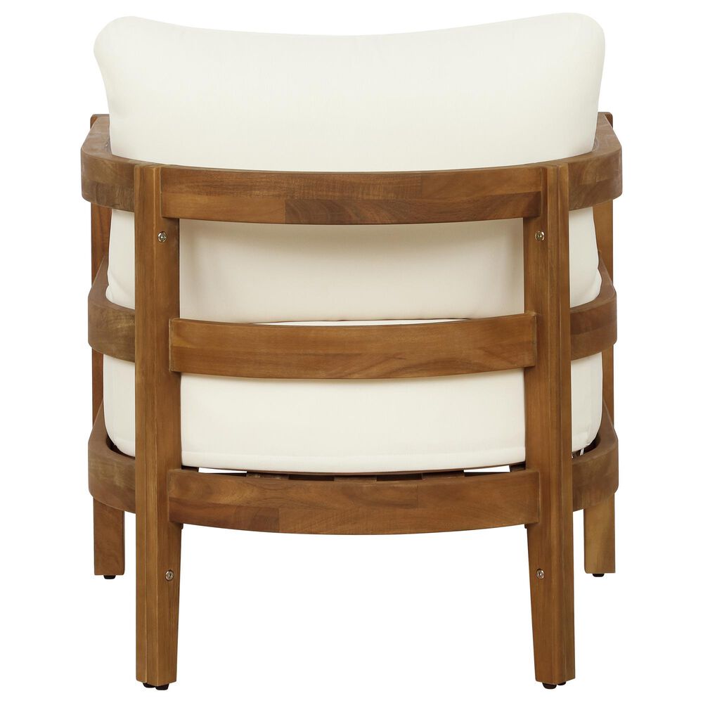 Linon Home Decor Breton Patio Arm Chair in Beige, , large