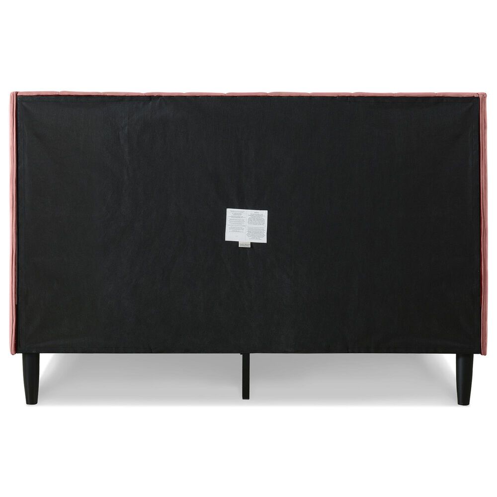 Jennifer Taylor Home Aspen Queen Upholstered Platform Bed in Ash Rose, , large