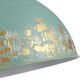 Golden Lighting Alison 8-Light Pendant with Teal Shade in Vintage Gold, , large
