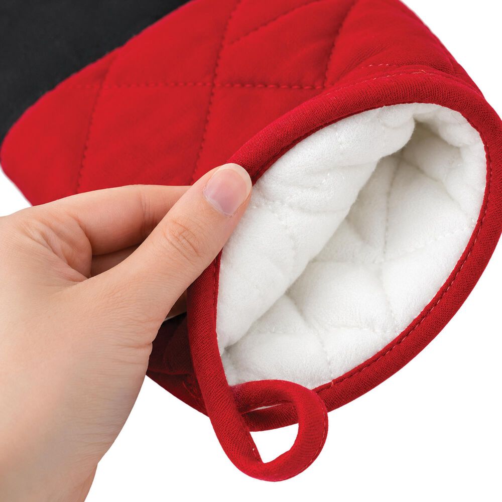 Home Basics Heat-Resistant Silicone Textured Grip Oven Mitt in Assorted, , large