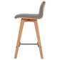 Moe"s Home Collection Napoli Counter Stool in Elephant Grey, , large