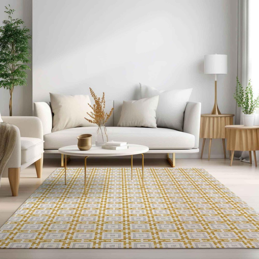 Dalyn Rug Company Marlo 5&#39; x 7&#39;6&quot; Gold Indoor/Outdoor Area Rug, , large