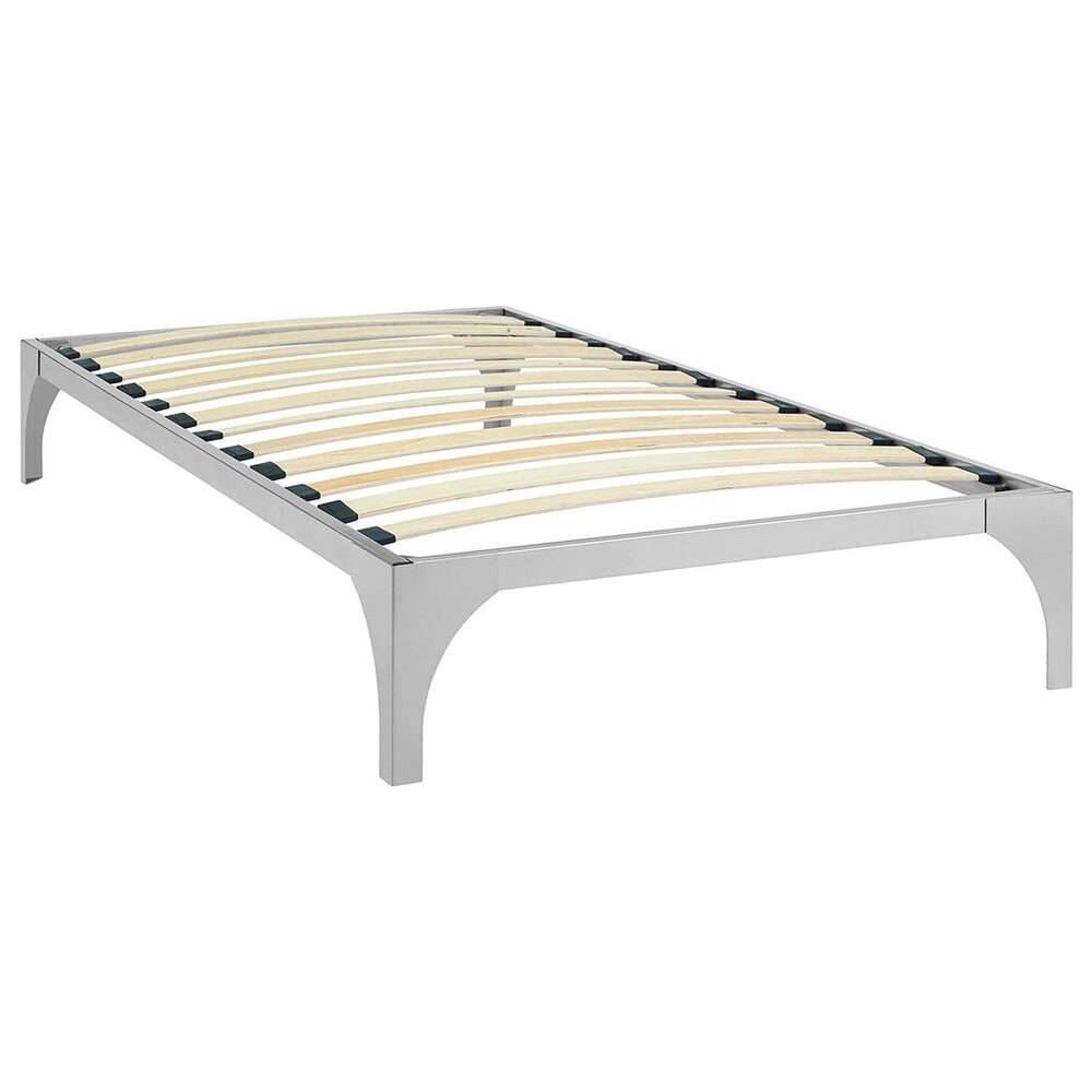 Modway Ollie Twin Platform Bed Frame in Sliver, , large