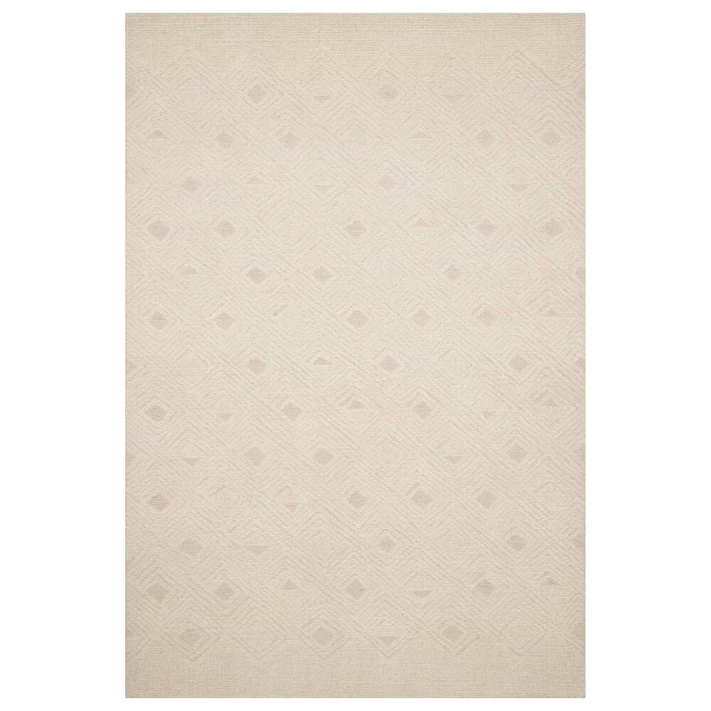 ED Ellen DeGeneres Crafted by Loloi Kopa 11"6" x 15" Cream and Ivory Area Rug, , large