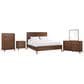 Riva Ridge Jasper 5 Piece Queen Panel Bedroom Set in Modern Walnut, , large