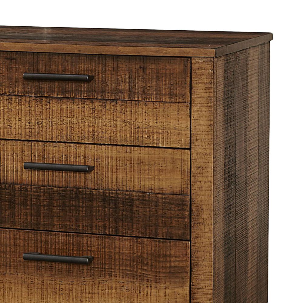 Eastern Shore Urban Rustic 6 Drawer Dresser in Brushed White, , large