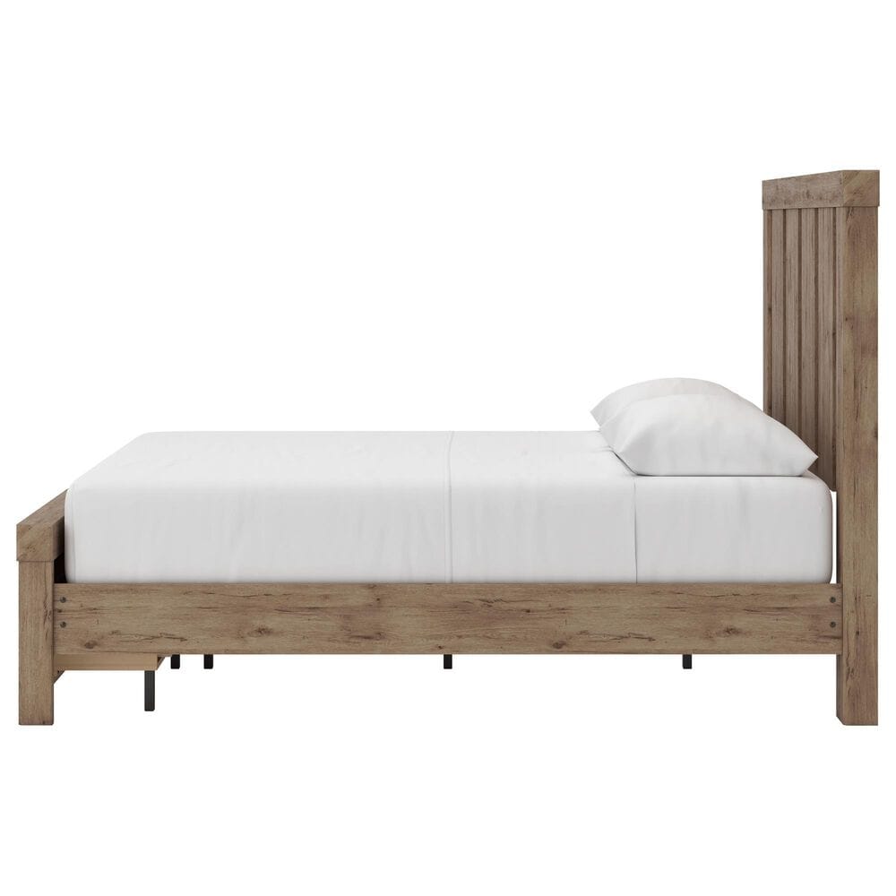 Ashley QUEEN PANEL STORAGE BED WITH DRESSER, CHEST, AND TWO NIGHTSTANDS, , large