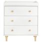 Babyletto Lolly 3 Drawer Changer Dresser with Removable Changing Tray in White and Natural, , large