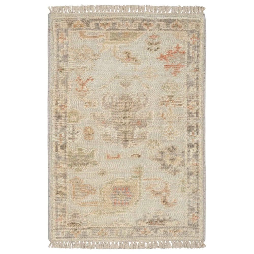 Nourison Whispers 2" x 3" Light Blue and Grey Area Rug, , large